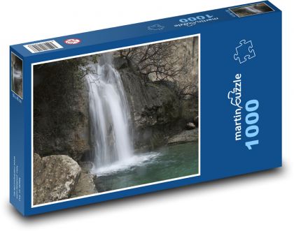 Waterfall - river, forest - Puzzle 1000 pieces, size 60x46 cm 