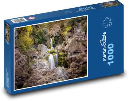 Vodopád - řeka, příroda - Puzzle 1000 dílků, rozměr 60x46 cm