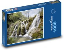Waterfall - cascade, river Puzzle 1000 pieces - 60 x 46 cm