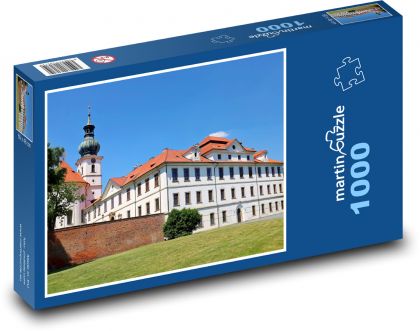 Klášter - Praha, věž - Puzzle 1000 dílků, rozměr 60x46 cm