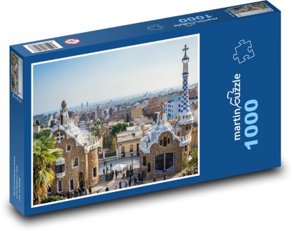 Guell Park - Spain, city - Puzzle 1000 pieces, size 60x46 cm 