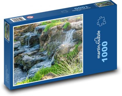 Vodopády - skaly, príroda - Puzzle 1000 dielikov, rozmer 60x46 cm