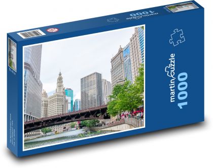 Bratislava - city, bridge - Puzzle 1000 dielikov, rozmer 60x46 cm