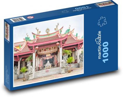 Phuket - chrám, Thajsko - puzzle 1000 dílků