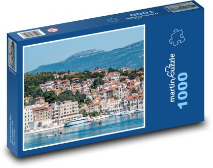 Split - Chorvatsko, hory  - Puzzle 1000 dílků, rozměr 60x46 cm
