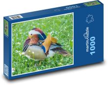 Mandarinente - Tier, Vogel Puzzle 1000 Teile - 60 x 46 cm