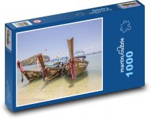 Statki morskie - łodzie, statki morskie Puzzle 1000 elementów - 60x46 cm