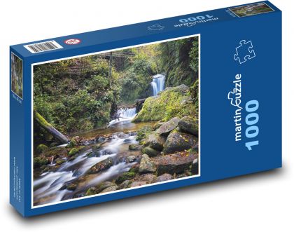 Wasserfall - Fluss, Wald - Puzzle - 1000 Teile