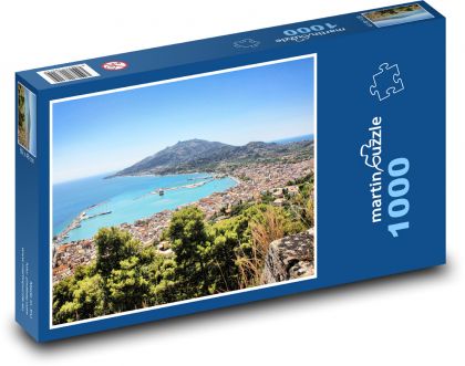 Zakynthos - port, wyspa - Puzzle 1000 elementów, rozmiar 60x46 cm