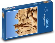 Rzeźba piaskowa - piasek, dzieła sztuki Puzzle 1000 elementów - 60x46 cm