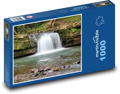 Vodopád - voda, rieka - Puzzle 1000 dielikov, rozmer 60x46 cm