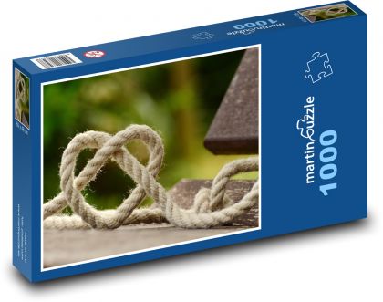 Seil - Stricken, Herz - Puzzle - 1000 Teile