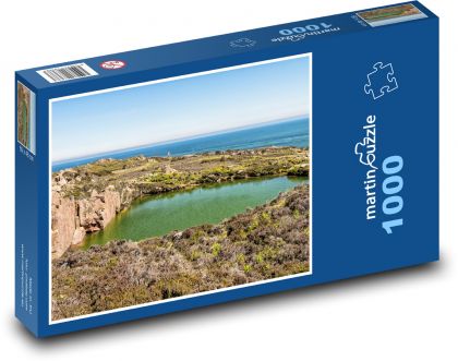 Lom - skály, moře - puzzle 1000 dílků