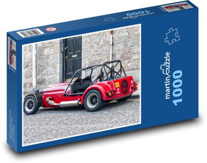 Červené auto - vozidlo, auto - Puzzle 1000 dielikov, rozmer 60x46 cm