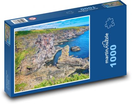 Skála - moře, útes - Puzzle 1000 dílků, rozměr 60x46 cm