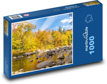 Krásna príroda - jeseň, rieka - Puzzle 1000 dielikov, rozmer 60x46 cm