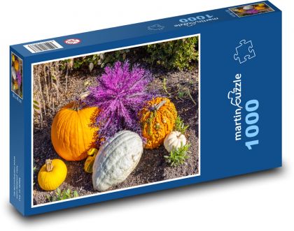 Tekvica - zelenina, jeseň - Puzzle 1000 dielikov, rozmer 60x46 cm