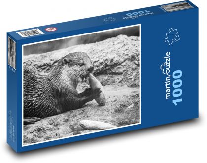 Otter - Nahrung, Tier - Puzzle - 1000 Teile