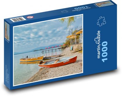 Lake - river bank, beach - Puzzle 1000 pieces, size 60x46 cm 