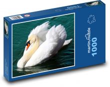Labuť - vodní pták, jezero Puzzle 1000 dílků - 60 x 46 cm