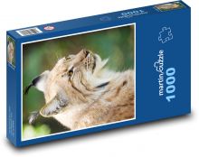 Rys - divoká kočka, savec Puzzle 1000 dílků - 60 x 46 cm