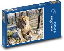 Lev - zvíře, hříva Puzzle 1000 dílků - 60 x 46 cm