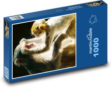 Monkey - primate, chick Puzzle 1000 pieces - 60 x 46 cm