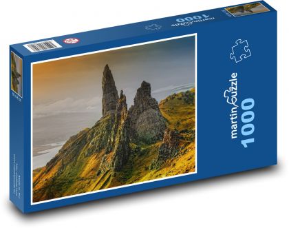 Isle of Skye - góry, Szkocja - Puzzle 1000 elementów, rozmiar 60x46 cm
