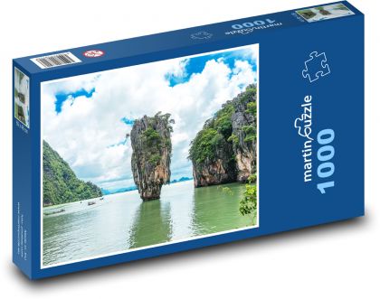Vápencový útes - more, krajina - Puzzle 1000 dielikov, rozmer 60x46 cm