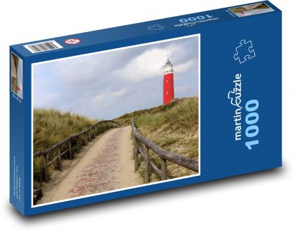 Maják - Holandsko, Severné more - Puzzle 1000 dielikov, rozmer 60x46 cm