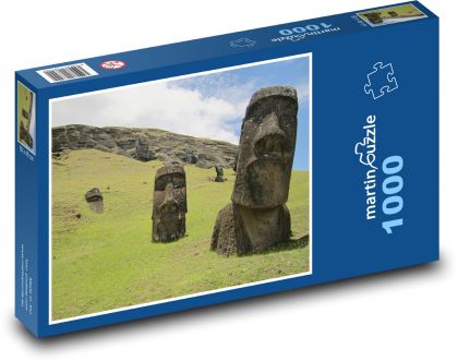 Rapa Nui - Veľkonočný ostrov, sochy - Puzzle 1000 dielikov, rozmer 60x46 cm