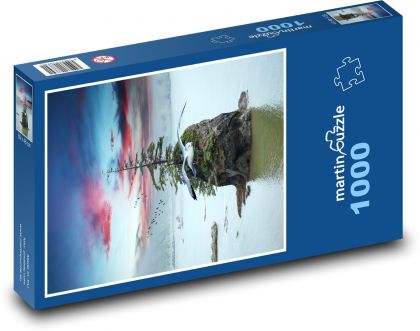 Ostrov - racek, oceán - puzzle 1000 dílků