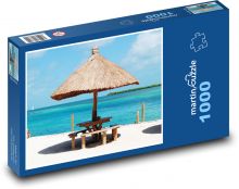 Belize - pláž, moře Puzzle 1000 dílků - 60 x 46 cm