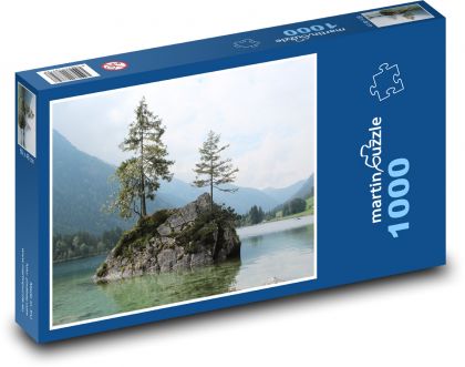 Hintersee - vesnice, Bavorsko - Puzzle 1000 dílků, rozměr 60x46 cm