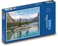 Minnewanka-See - Kanada, Natur Puzzle 1000 Teile - 60 x 46 cm