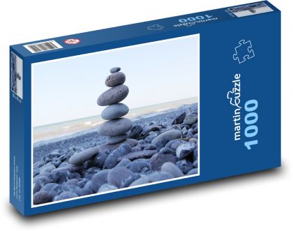 Stones - mound, sea - Puzzle 1000 pieces, size 60x46 cm 