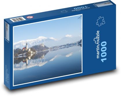 Sníh - krajina, zima - puzzle 1000 dílků