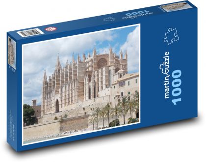 Katedrála Panny Márie - Mallorca, Španielsko - Puzzle 1000 dielikov, rozmer 60x46 cm