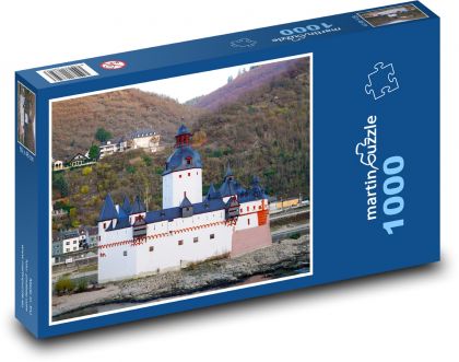 Hrad - cestovat, příroda - Puzzle 1000 dílků, rozměr 60x46 cm