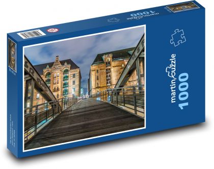 Bridge - building, city - Puzzle 1000 pieces, size 60x46 cm 