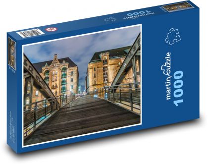 Brücke - Gebäude, Stadt - Puzzle - 1000 Teile