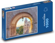 Budapešť - Maďarsko, architektúra Puzzle 1000 dielikov - 60 x 46 cm 