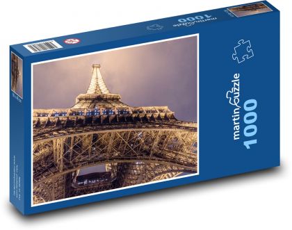 Wieża Eiffla - Paryż, Francja - Puzzle 1000 elementów, rozmiar 60x46 cm