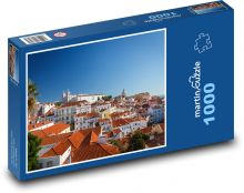 Mesto - budova, domy Puzzle 1000 dielikov - 60 x 46 cm 