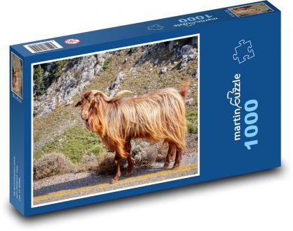 Koza - Kréta, Řecko - Puzzle 1000 dílků, rozměr 60x46 cm