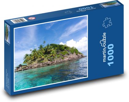 Ostrov - příroda, moře - Puzzle 1000 dílků, rozměr 60x46 cm