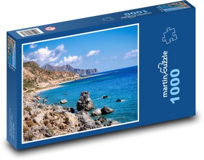 Moře - pláž, pobřeží  - Puzzle 1000 dílků, rozměr 60x46 cm