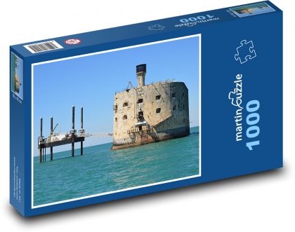Fort Boyard - Francja, morze - Puzzle 1000 elementów, rozmiar 60x46 cm