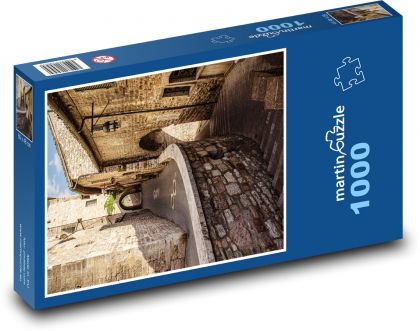 Schody - budynki, miasto - Puzzle 1000 elementów, rozmiar 60x46 cm