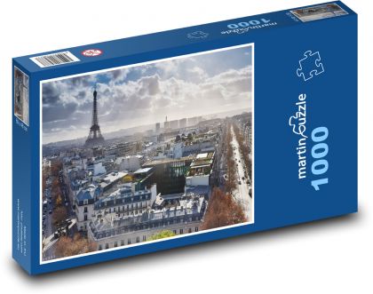 Eiffelova věž - Francie, Paříž - Puzzle 1000 dílků, rozměr 60x46 cm